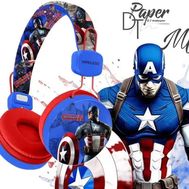 CAPTAIN AMERICA WIRELESS HEADPHONE SET FOR KIDS
